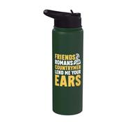 Amis Romains, compatriotes, prêtez-moi vos oreilles Empire romain Stainless Steel Insulated Water Bottle
