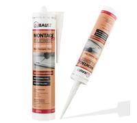 Amk24 Colle De Montage Universelle Pour Bois,Polystyrène,Pierre,Moulures,Moulures,Colle Acrylique,504 G/310 Ml,Cartouche Blanche