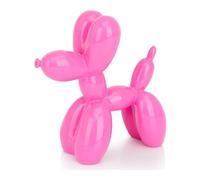 AMOIENSIS Statue de Chien en Ballon, Sculpture d'animaux Rose Vif Vif, 10,2 cm, Petite Nick nacks pour décoration d'étagère