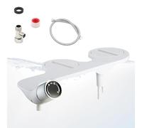 AMONENZ Bidet Toilette Wc, Poignée Unique Lave Fesses Wc, Bidet à Eau Froide Ultra-Mince, avec Double Pommeau de Douche, pour Hôtels et Salles de Bains