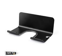 AMONENZ Porte seche Cheveux Mural, Space Aluminium Perceuse Porte Seche Cheveux, Résistante à Humidité et Durable, avec Trous de Rangement, pour Carreaux, Murs en Marbre (Noir)