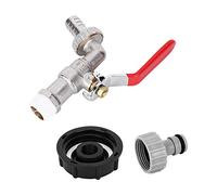 AMONIDA Adaptateur de Réservoir IBC, Connecteur de Vanne de Robinet en Laiton pour Décharge de Tonnage IBC, Taille 1 X G1/2 Pouces