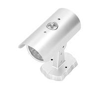 AMONIDA Caméra de sécurité Factice de Caméra de Simulation avec Lumière LED Clignotante pour Installation de Magasin de Bureau à Domicile Matériau ABS Durable 14x14,5x6,3 Cm