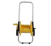 AMONIDA Chariot de Tuyau D'eau Portable en Aluminium, Enrouleur de Tuyau, pour Cour Extérieure et Jardin, Manœuvre Facile, 74,5x40x39cm