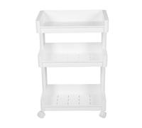 AMONIDA Chariot Mobile de Chariot Roulant de Spa de Salon avec 3 Niveaux pour le Dortoir de Cuisine D'instrument de beauté 17,72 X 10,24 X 27,56 Pouces PP