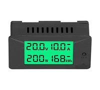 AMONIDA Compteur D'énergie à Affichage Numérique, Moniteur de Tension de Puissance de Haute Précision pour les Tests électriques DC 5-12V 85.3x44x32mm