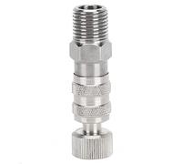AMONIDA Coupleur D'aérographe Professionnel, Connecteur à Dégagement Rapide, Raccord en Laiton Durable pour Compresseur D'air et Tuyau D'aérographe, 1 Pièce