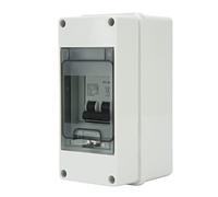 AMONIDA Disjoncteur Miniature DC, Interrupteur-sectionneur DC pour Systèmes | Protection contre les surintensités 1 000 V, indice d\'interruption 4 000 A, couvercle transparent, boîtier Pa66, boîtier