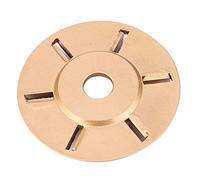 AMONIDA Disque de Sculpture sur Bois doré 6T, Fraise Haute Performance pour Meuleuse D'angle, Idéal pour le Travail du Bois et la Sculpture, Diamètre 90 Mm, 1 unité