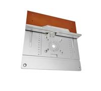 AMONIDA Ensemble de Plaques D'insertion de Toupie pour établis de (Set of | Insert de Table de routeur en alliage d\'aluminium, échelle gravée claire, plusieurs pas de trous de vis, planche