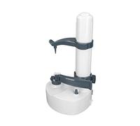 AMONIDA Éplucheur de Pommes de Terre électrique, Automatique Multifonctionnel pour la Cuisine, Outil D'épluchage Facile avec 2 Lames (WHITE)