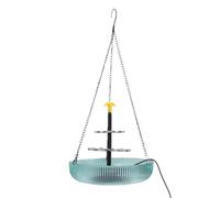 AMONIDA Fontaine Solaire Suspendue à 3 Niveaux pour Bain d'oiseaux, Eau en Cascade Automatique
