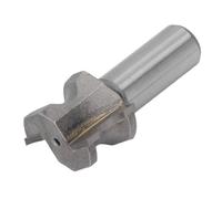 AMONIDA Fraise à Chanfreiner pour Travail du Bois, Queue de 1/2 Pouce | Rayon de 3/8 pouces, coupe-bordure demi-rond, acier au tungstène, outil de routeur CNC