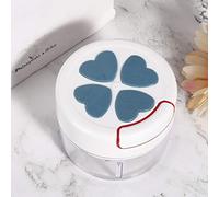 AMONIDA Hachoir à Ail Manuel pour Préparation Rapide des Aliments de Couleur Rose, Ustensile de Cuisine Idéal pour les Légumes et la Viande, Poids 164 G, Hauteur Compacte 7 Cm (BLUE)