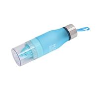 AMONIDA Infuseur à Fruits Portable de 650ml, Bouteille à Presser, PC Durable pour les Activités de Plein Air au Bureau (BLUE)