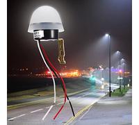 AMONIDA Interrupteur Automatique à Capteur de Lumière à Cellule Photoélectrique, Conception Durable et étanche à la Pluie pour L'éclairage Public et une Utilisation en Extérieur (12V)