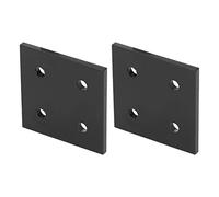 AMONIDA Jeu de 2 Plaques de Jonction, Fixations D'angle en Aluminium pour Supports de Connexion en Bois, Solides et Durables pour la Construction de Meubles (6060)