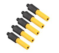 AMONIDA Jeu de Buses de Tuyau Haute Pression avec Revêtement Souple pour un Outil D'irrigation de Jardin Efficace 5 Pièces Jaune Noir