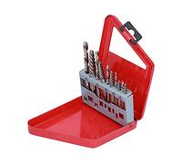 AMONIDA Jeu D'extracteurs de Vis en Alliage de Cobalt de qualité Supérieure pour Enlever les Boulons et Goujons Endommagés, Facile à Transporter avec Boîte en Métal, 5 Pièces (boîte en fer rouge)