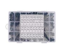 AMONIDA Kit de Condensateurs à Film Polyester 700 Pièces Assortiment Haute stabilité pour Bricolage électronique Vert 100 V 0.22NF-470NF
