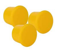 AMONIDA Lot de 20 Bouchons de Vin en Silicone, Couvercles de Bouteilles Souples et Non Toxiques pour un Usage Domestique, Idéaux pour le Stockage du Vin et des Boissons (YELLOW)