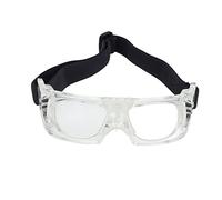 AMONIDA Lunettes de Sport, Lunettes de Protection pour Basket-ball, Résistantes aux Chocs pour Enfants, Monture Incurvée, Matériau PC, Adaptées à la Course à Pied et au Cyclisme (WHITE)