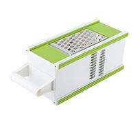 AMONIDA Machine à Broyer 5 en 1, Râpe à Légumes Multifonctionnelle et éplucheur pour la Cuisine, Vert et Blanc, Taille Compacte, Portable