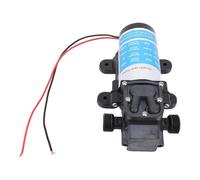 AMONIDA Micro Pompe à Membrane, Pompes à Eau 60 W, Tête de 80 M, Entrée et Sortie G1/2, Pulvérisateur -amorçant, Pompage pour Camping-car, Camping-car, Bateau, Jardin, avec Deux Connecteurs Droits