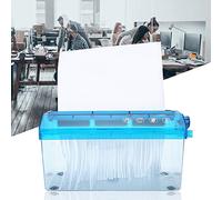 AMONIDA Mini Broyeur à Main Manuel Efficace Dispositif de Protection du Papier A4 pour Bureau à Domicile Bleu 1 Unité