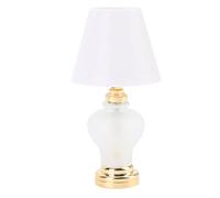 AMONIDA Mini Lampe de Maison de Poupée, Lampe de Table Miniature à l'échelle 1:12, Modèle de Lumière LED Décorative Vintage à Piles pour Accessoires de Meubles de Maison de Poupée