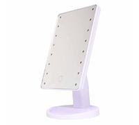AMONIDA Miroir de Maquillage éclairé avec 16 LED et Capteur Tactile, Idéal pour la Routine beauté, pour Femmes et Filles, Matériau ABS de qualité Supérieure, 8,9 X 6,3 Pouces (White)
