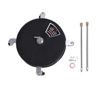 AMONIDA Nettoyeur de pour Nettoyeur Haute Pression de 16,5 Pouces, Connecteur 1/4 Pouce en Acier Inoxydable 4500 PSI avec 4 Roues et Pulvérisateur Rotatif, pour Sol, Mur, Véhicule, Allée et Trottoir