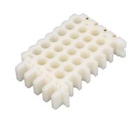 AMONIDA Outil D'organisation de Dresseur de Câbles pour Le Bureau à Domicile Peigne Compact à Trous de 9 Mm en Cuivre ABS Durable pour Une Gestion Efficace des Câbles (6x4 Trous)