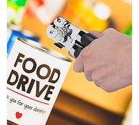 AMONIDA Ouvre-boîte Multifonction en Acier Inoxydable, Bouteille de Pot à Main, Outil de Cuisine pour une Ouverture Facile des Aliments