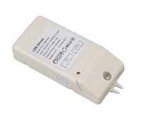 AMONIDA Pilote LED 12W DC 12V 1A, Alimentation Fiable pour Bande Lumineuse LED, Décoration de la Maison, Matériau ABS, 1 unité