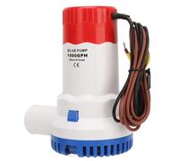 AMONIDA Pompe de Cale 1500 GPH, Pompe à Eau Submersible pour Bateau avec Moteur Refroidi à l'Eau Ultra Silencieux et Filtre Facile à Nettoyer, pour Bateaux, Yachts, Piscines et Camping-cars (24V)
