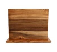 AMONIDA Porte-couteau Magnétique Double Face pour Cuisine, 11,65 Pouces | Porte-couteaux en Bois Dur Peu Encombrant, Base Stable et Revêtement Protecteur pour Chefs, 29,6 X 10,4 X 21,8 Cm