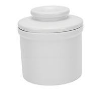 AMONIDA Pot à Beurre Français, Joint D'eau en Céramique, 4,33 X 4,06 Po | Beurrier pour Fromage, Tartinades et Condiments, Céramique Brillante pour le Rangement sur le Comptoir, Base étanche à L'eau
