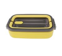 AMONIDA Récipient Alimentaire pour Déjeuner, Boîte à Isolée Portable en Acier Inoxydable 304 pour le Bureau et L'école 700ml (YELLOW)
