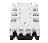 AMONIDA Relais à Semi-conducteurs triphasé, Commutation Rapide, Anti-choc pour Chauffage électrique, Machines CNC, Blanc, Conception Compacte, 1 unité (Lui voler la joue)