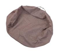 AMONIDA Sac de Rangement pour Animaux en Peluche, Housse de Pouf Polyvalente Douce et Durable pour Chambre d'enfants 58x28cm (Lin Marron)