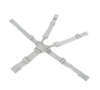 AMONIDA Sangles de Chaise Haute Réglables, Harnais à 5 Points, Ceinture de sécurité pour Poussette, Sangle en Nylon Durable pour Plus de sécurité, Ajustement Universel pour la Plupart des Sièges de