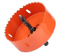 AMONIDA Scie-cloche de 95 Mm pour le Bois et le Métal, Coupe-trou Bimétallique en Acier Rapide M42 Durable avec Foret à Noyau, Parfait pour les Installations D'armoires et de Portes