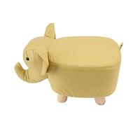 AMONIDA Tabouret rembourré en Forme D'éléphant, Repose-Pieds en Forme d'animal Mignon pour S'amuser en Famille, Enfants et Adultes, Intérieur en éponge pour Chambre d'enfant, Salle de Jeux (Yellow)