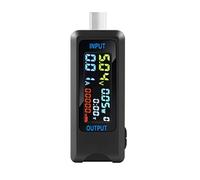 AMONIDA Testeur de Courant de Tension USB Multifonction avec écran IPS pour Appareils électriques - Mesure Précise, Idéal pour la Maison et le Bureau, 1 unité (6527-T)