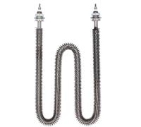 AMONIDA Tube Chauffant à Ailettes de Type W, 2500W, Haute efficacité, Chauffage électrique pour Fours de Boulangerie, Acier Inoxydable, 400mm (220V)