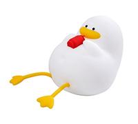 AMONIDA Veilleuse en Silicone, Mignonne Lampe de Canard Réglable, Chargeur USB, Lumière Douce pour Chambre D'enfants avec Support pour Téléphone (Sans chapeau)