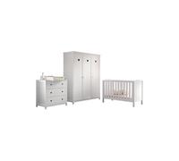 Amori Lit Bébé 60x120cm Commode Plan à Langer Armoire 3p