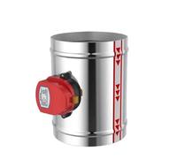 Amortisseur d'air motorisé en acier inoxydable | 12V/24V/220V, Belgium EU US UK Standards, Canal de ventilation : contrôle du débit d'air (100 mm, norme US)