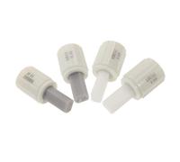 Amortisseur de Fermeture 4 Pièces du Siège de Toilette | Connecteurs Gauche et Droite, Plastique Blanc, Installation Facile, pour Abattant et Couvercle, Salle de Bain